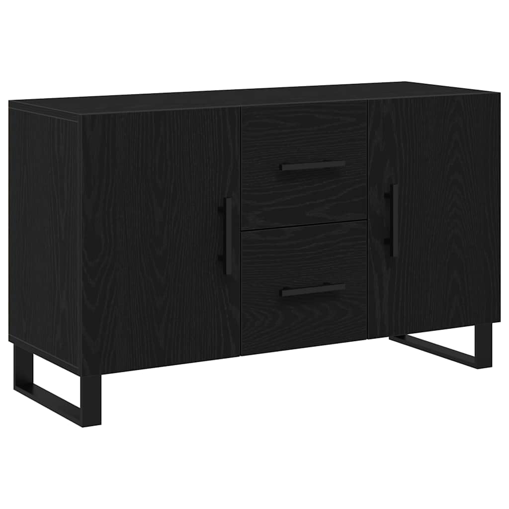 Skjenk Svart Eik 100x36x60 cm