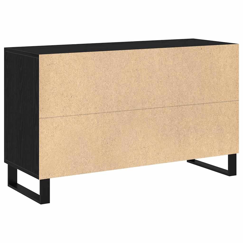 Skjenk Svart Eik 100x36x60 cm