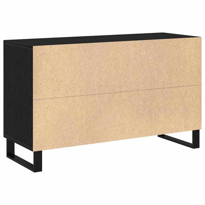Skjenk Svart Eik 100x36x60 cm