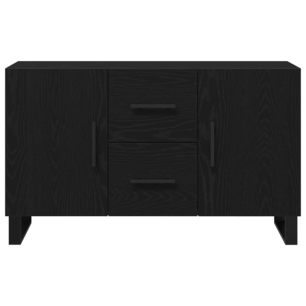 Skjenk Svart Eik 100x36x60 cm