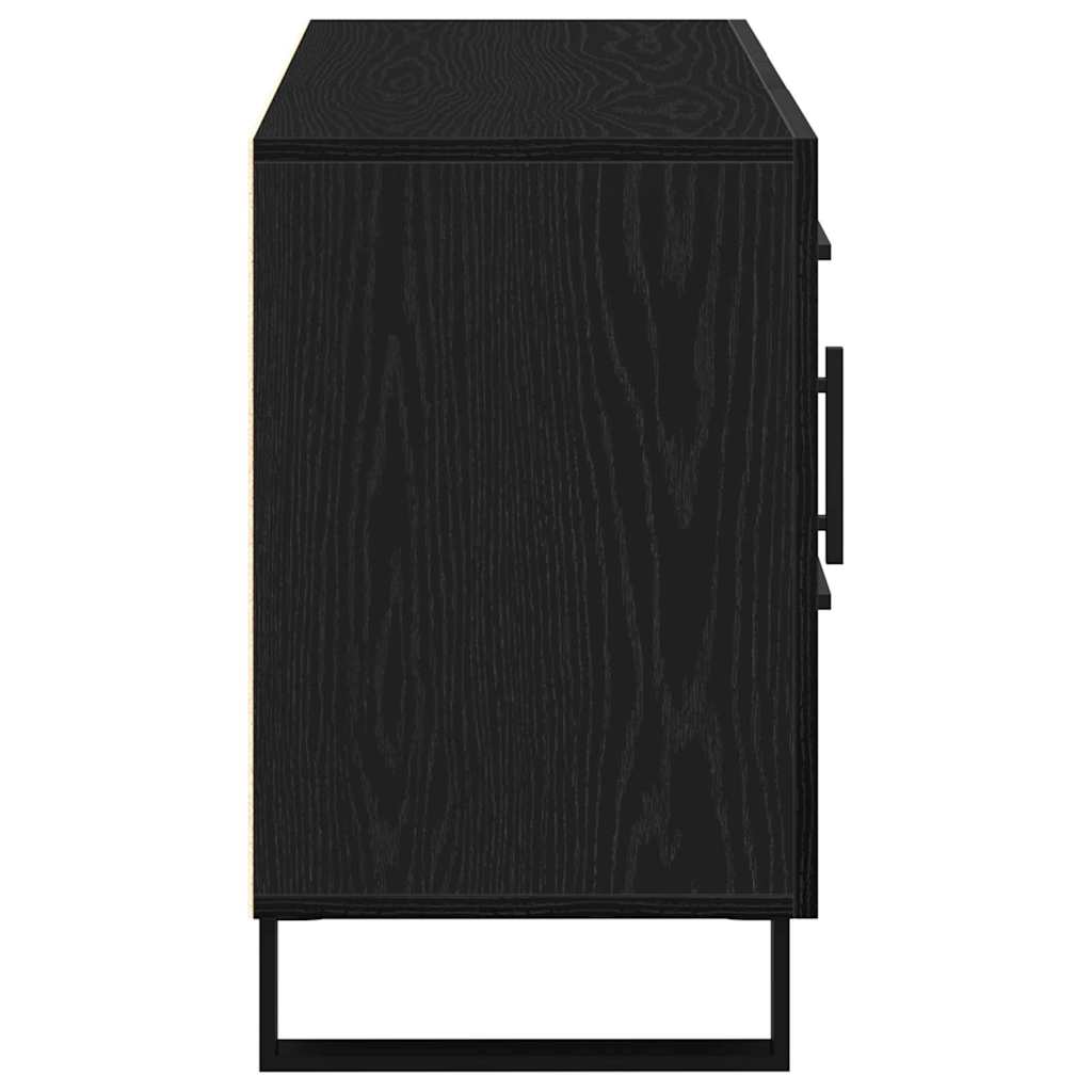 Skjenk Svart Eik 100x36x60 cm
