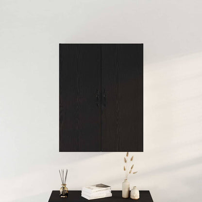 Veggskap Svart Eik 69,5x34x90 cm