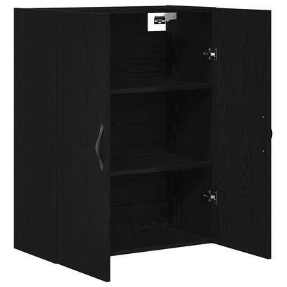 Veggskap Svart Eik 69,5x34x90 cm