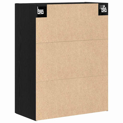 Veggskap Svart Eik 69,5x34x90 cm