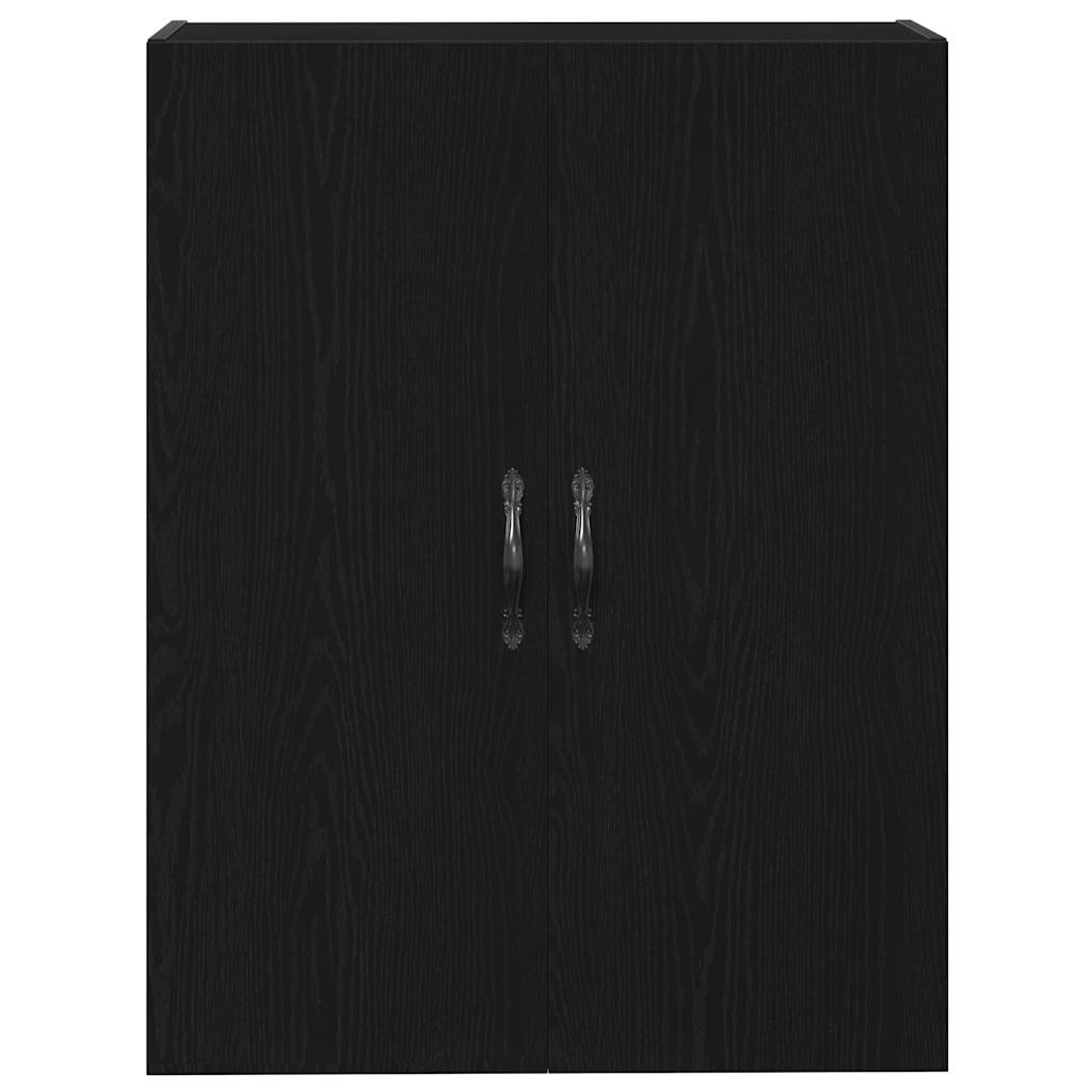 Veggskap Svart Eik 69,5x34x90 cm