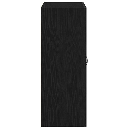 Veggskap Svart Eik 69,5x34x90 cm