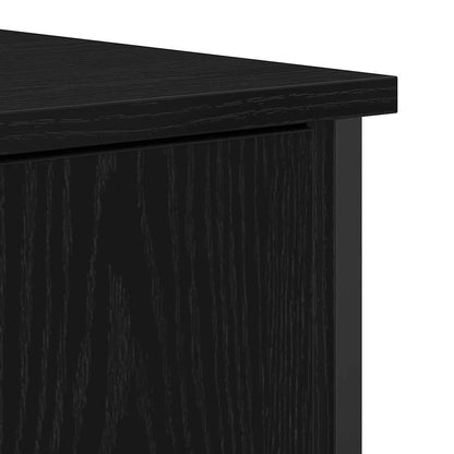 Skjenk Svart Eik 70x30x80 cm