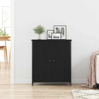 Skjenk Svart Eik 70x30x80 cm