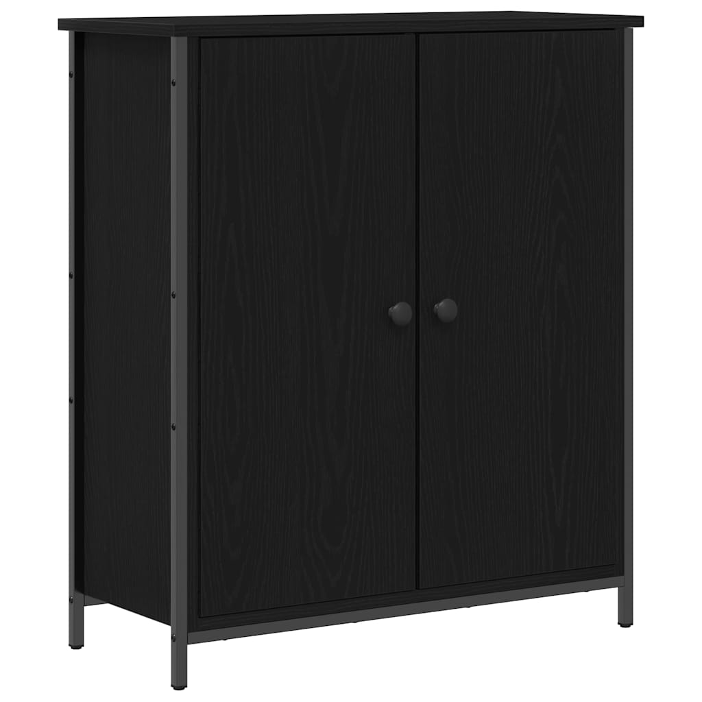 Skjenk Svart Eik 70x30x80 cm