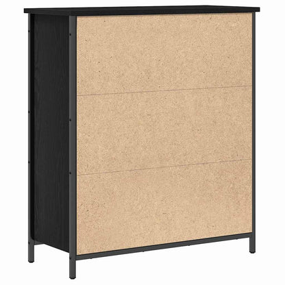Skjenk Svart Eik 70x30x80 cm