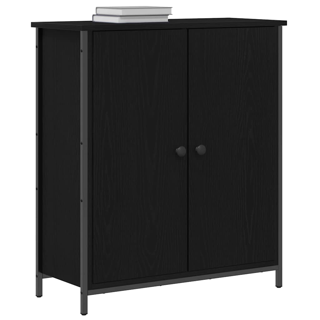 Skjenk Svart Eik 70x30x80 cm