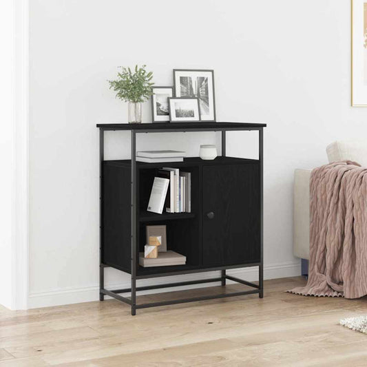 Skjenk Svart Eik 69x35x80 cm