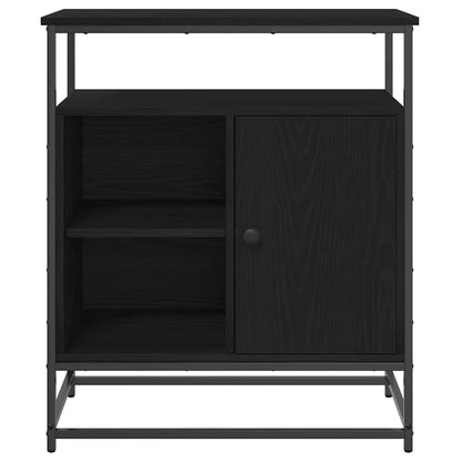 Skjenk Svart Eik 69x35x80 cm