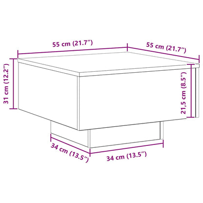 Salongbord Sofabord Artisan Eik 55 x 55 x 31 cm
