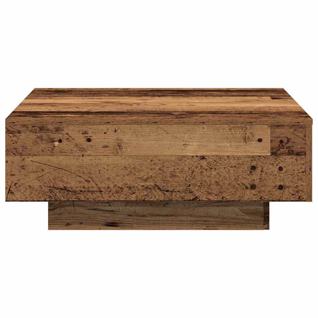 Salongbord Sofabord Tre i Gammelt Tre 80x80x31 cm