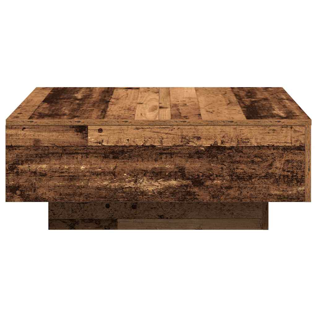 Salongbord Sofabord Tre i Gammelt Tre 80x80x31 cm
