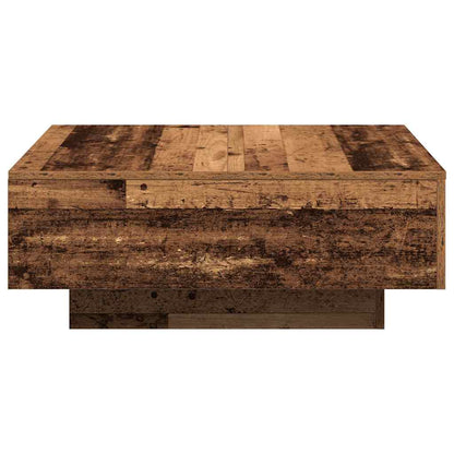 Salongbord Sofabord Tre i Gammelt Tre 80x80x31 cm