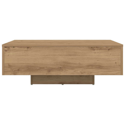 Salongbord Sofabord Artisan Eik med LED-lamper 85x55x31 cm