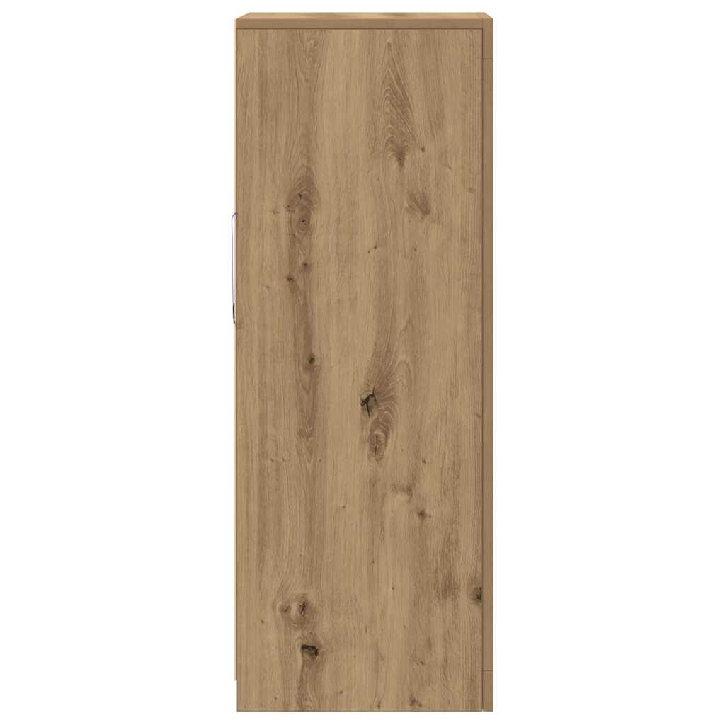 Skjenk Artisan Eik med LED-lamper 41x37x100 cm