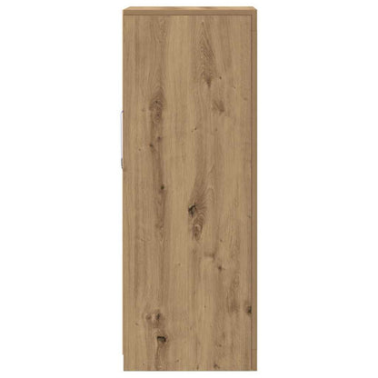 Skjenk Artisan Eik med LED-lamper 41x37x100 cm