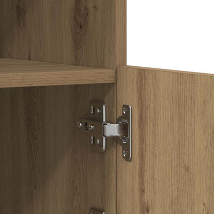 Skap Artisan Eik LED-belysning 60x37x67 cm