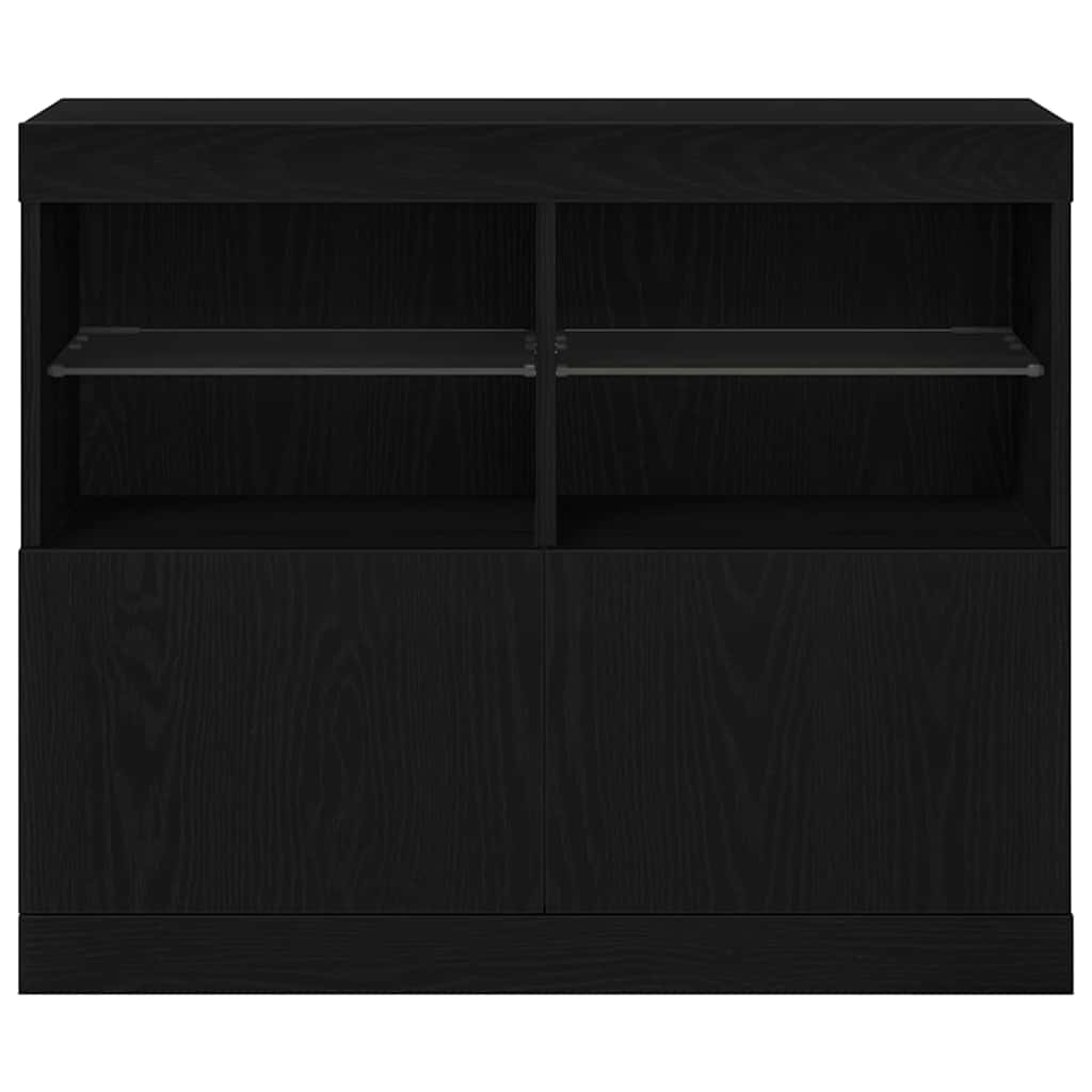 Skjenk Svart LED 81 x 37 x 66,5 cm