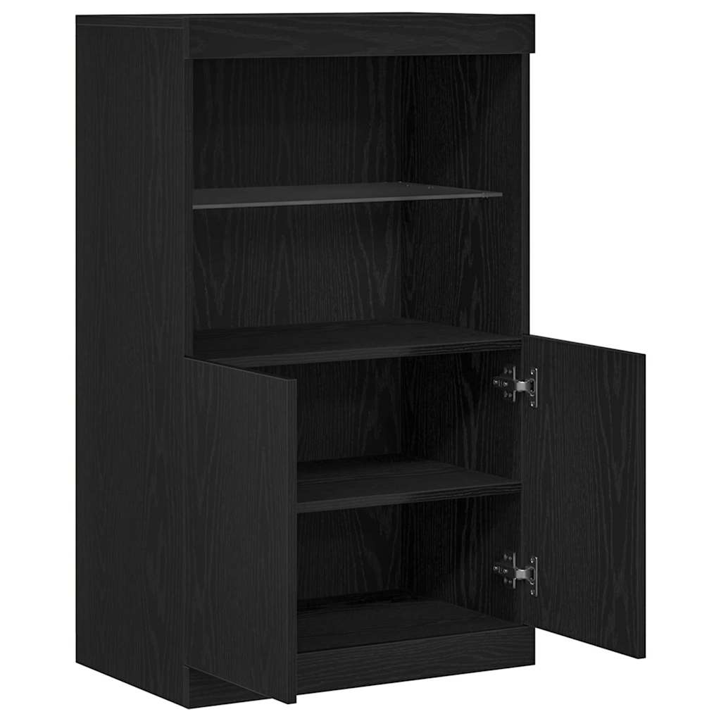 Skjenk Svart LED 60 x 37 x 100 cm