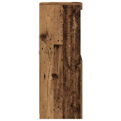 Skjenk Gammelt Tre med LED-lamper 41x37x100 cm
