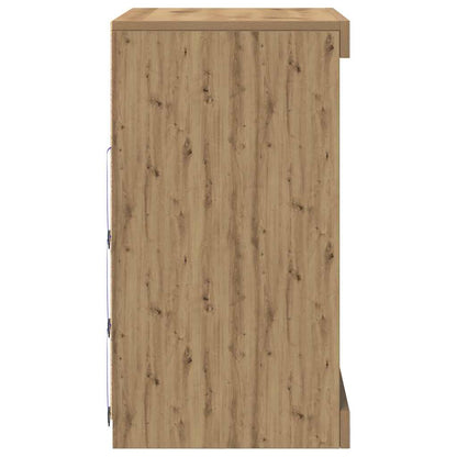 Skjenk Artisan Eik med LED Lys 60,5x37x67 cm