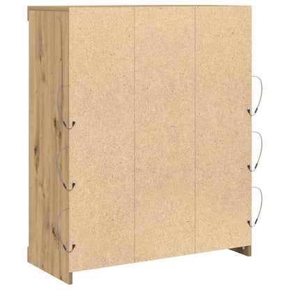 Skjenk Brun Eik med LED Lys 41x37x100 cm