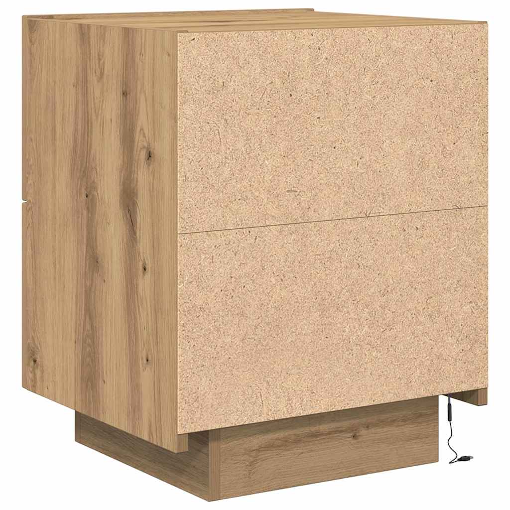 Nattbord Sengbord Artisan Eik med LED 45x40x55 cm