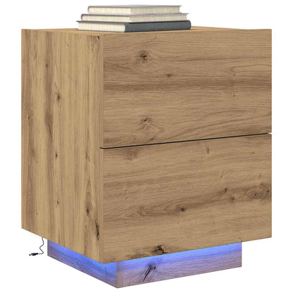 Nattbord Sengbord Artisan Eik med LED 45x40x55 cm