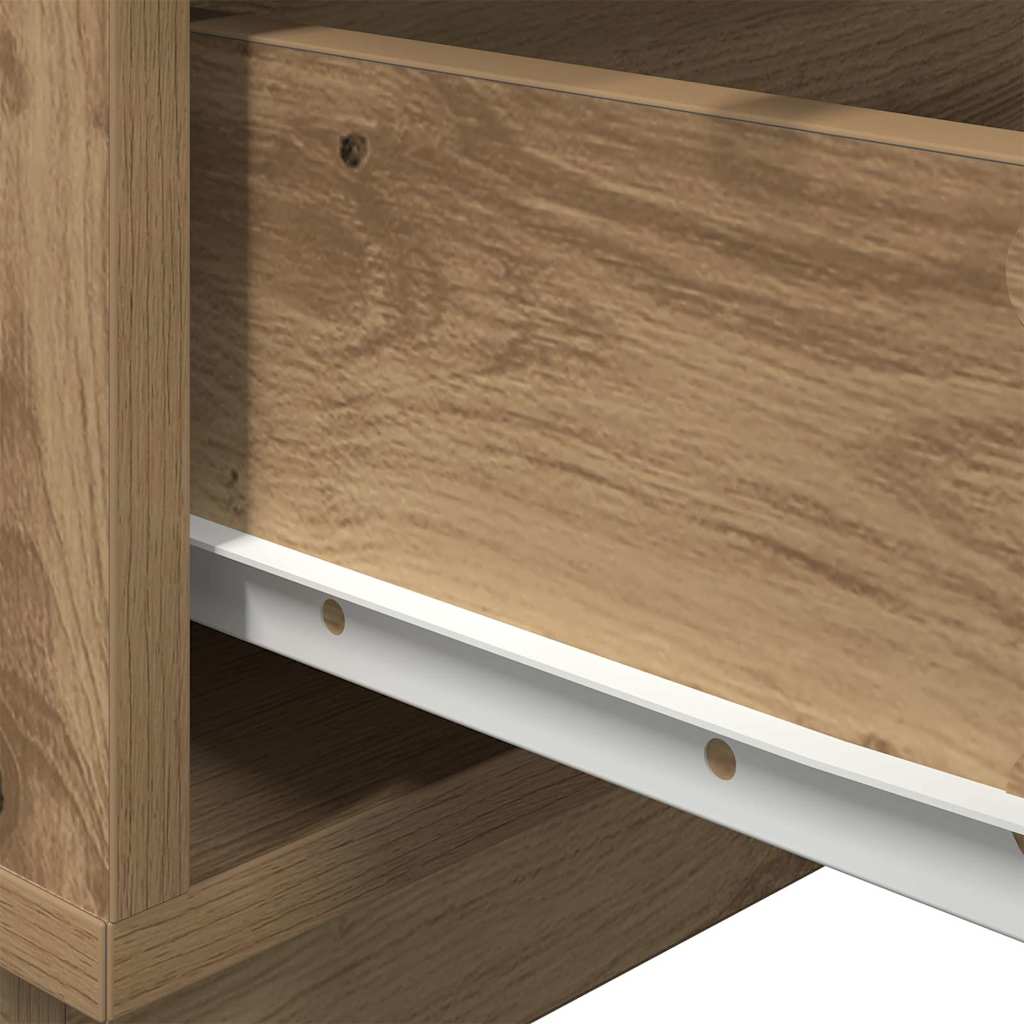 Nattbord Sengbord Artisan Eik med LED 100x36x49 cm