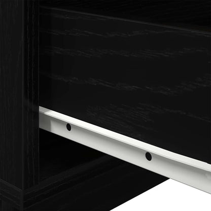 Nattbord Sengbord Svart Eik Nattbordskap 70 x 36 x 40,5 cm