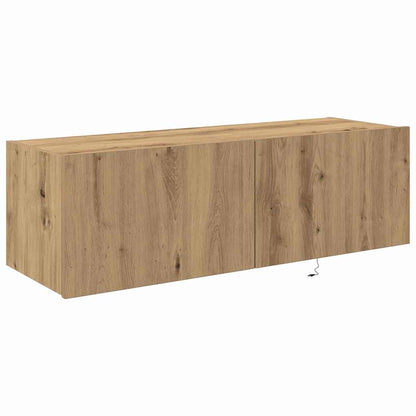 TV-Møbel Artisan Eik TV Veggskap med LED-lamper 100x35x31 cm