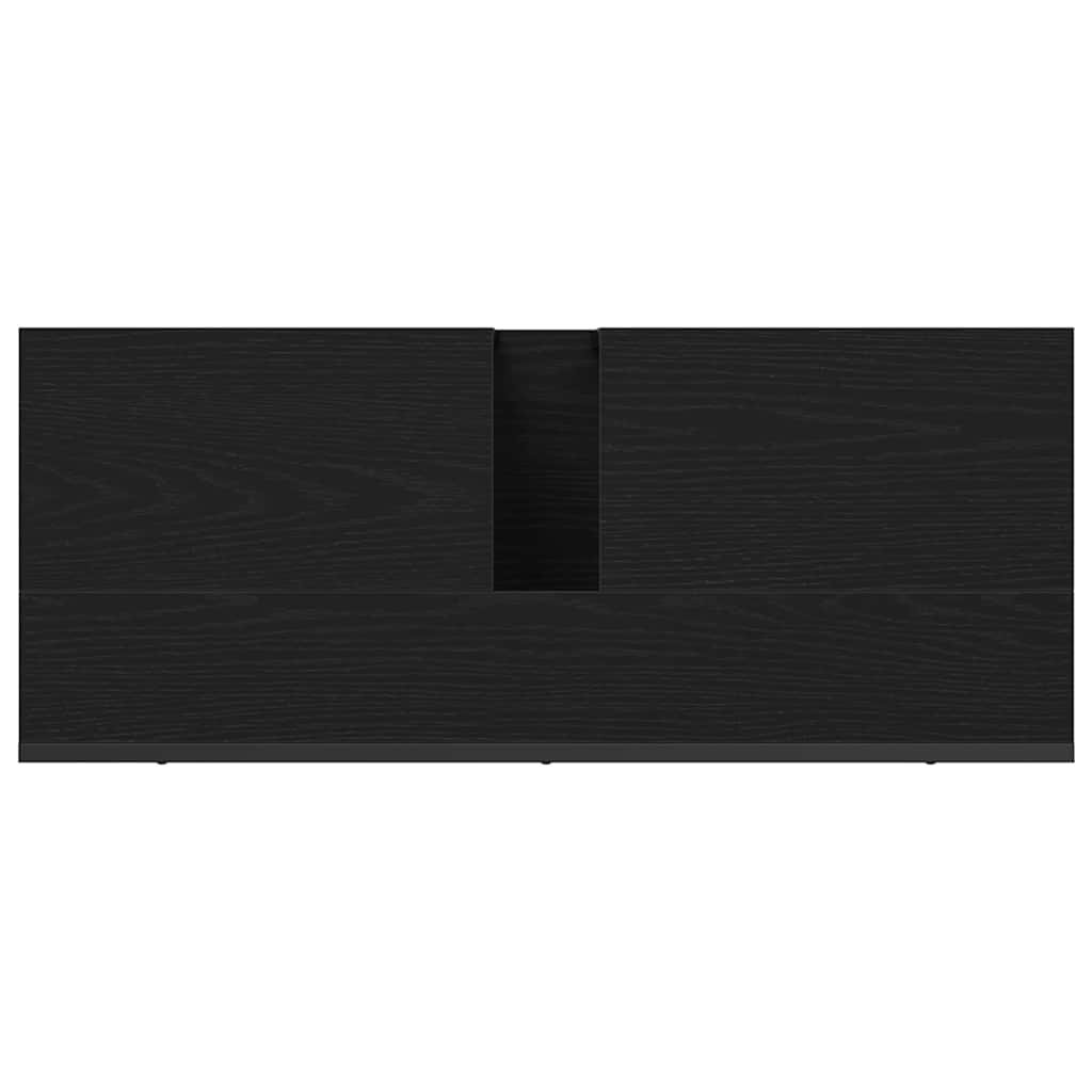 Baderomsvaskeskap Svart Eik 80x33x60 cm Sponplate