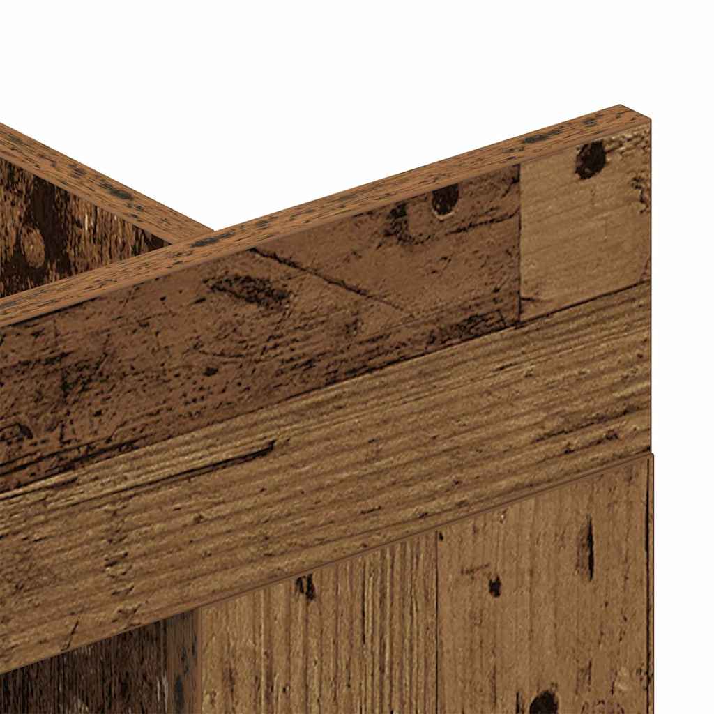 TV-Møbel Tre TV-skap Veggmontert Gammelt Tre 152x22x113 cm