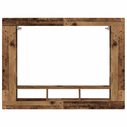 TV-Møbel Tre TV-skap Veggmontert Gammelt Tre 152x22x113 cm