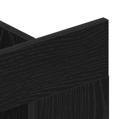 TV-Møbel Svart Eik TV-stativ Veggmontert 152x22x113 cm