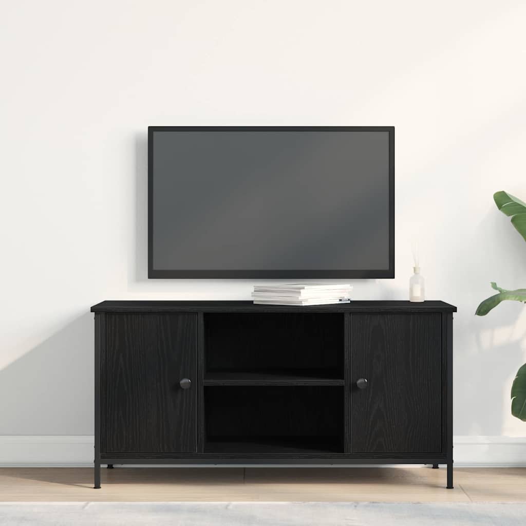 TV-Møbel Svart Eik TV-benk 100x40x50 cm