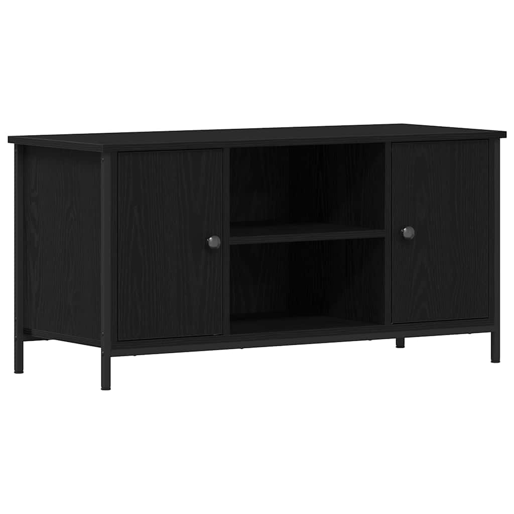 TV-Møbel Svart Eik TV-benk 100x40x50 cm