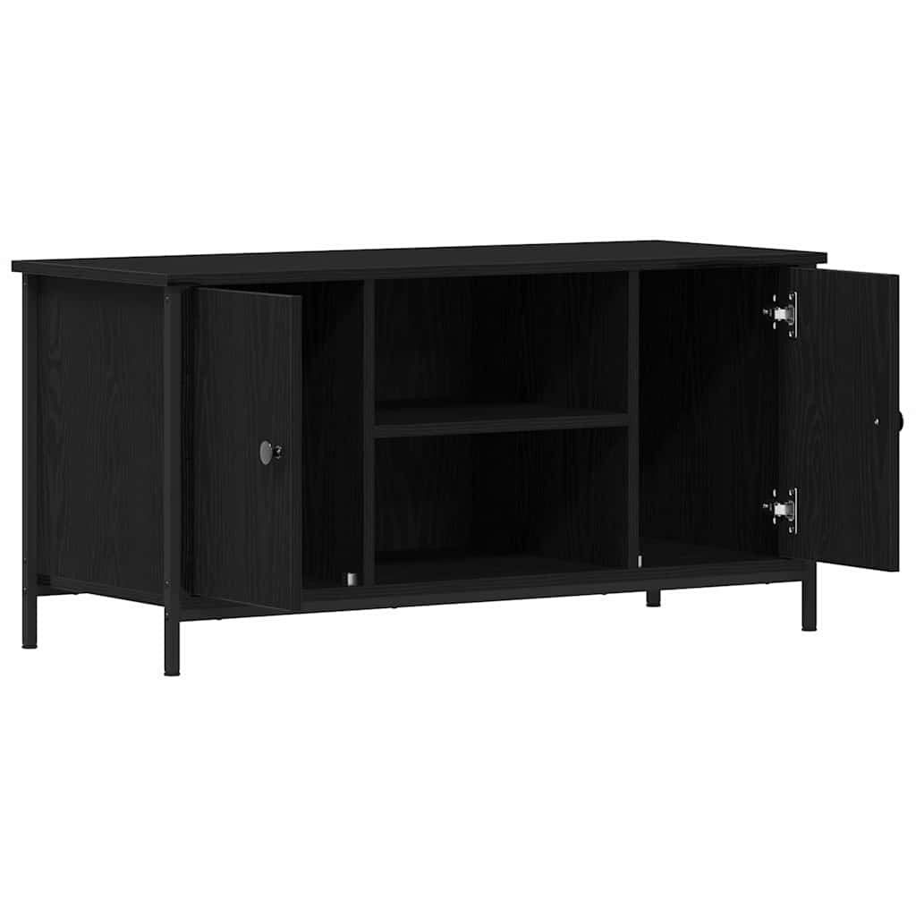TV-Møbel Svart Eik TV-benk 100x40x50 cm