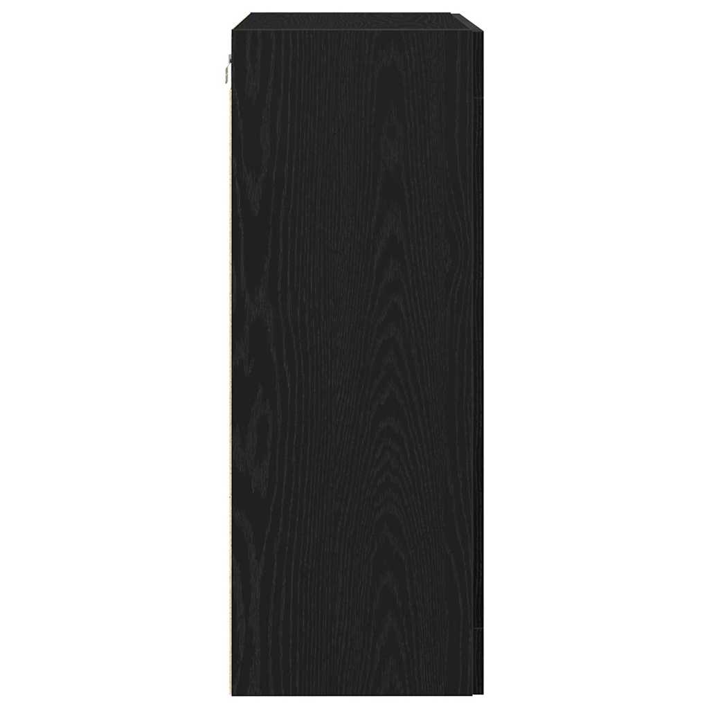 Veggskap Svart Eik 69,5 x 34 x 90 cm