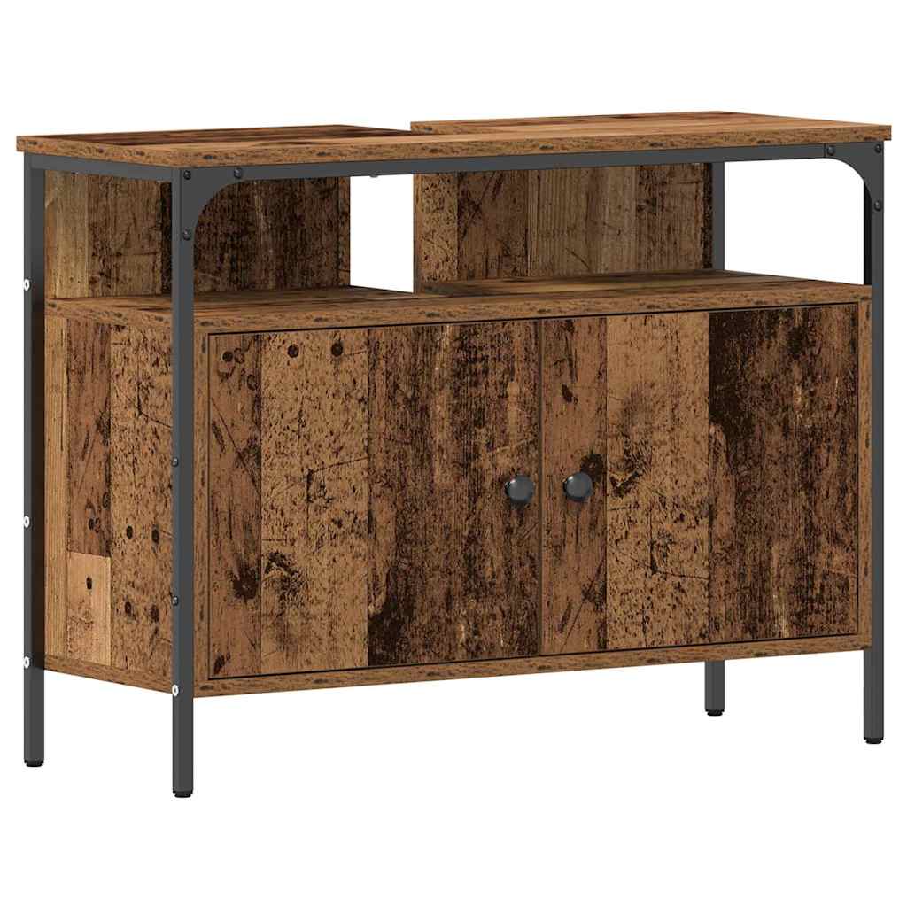 Badezimmer Vaskeskap Gammelt Tre 80x30x60 cm Teknisk Tre