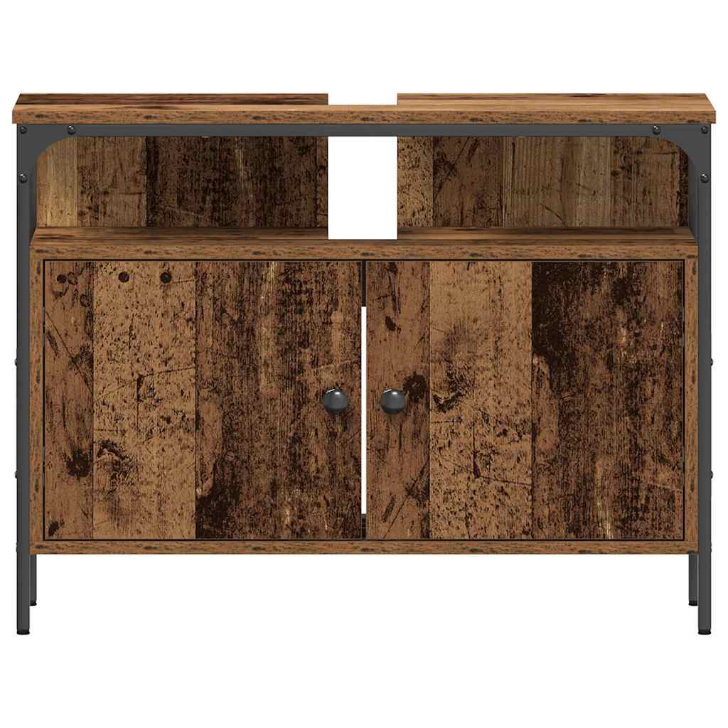 Badezimmer Vaskeskap Gammelt Tre 80x30x60 cm Teknisk Tre