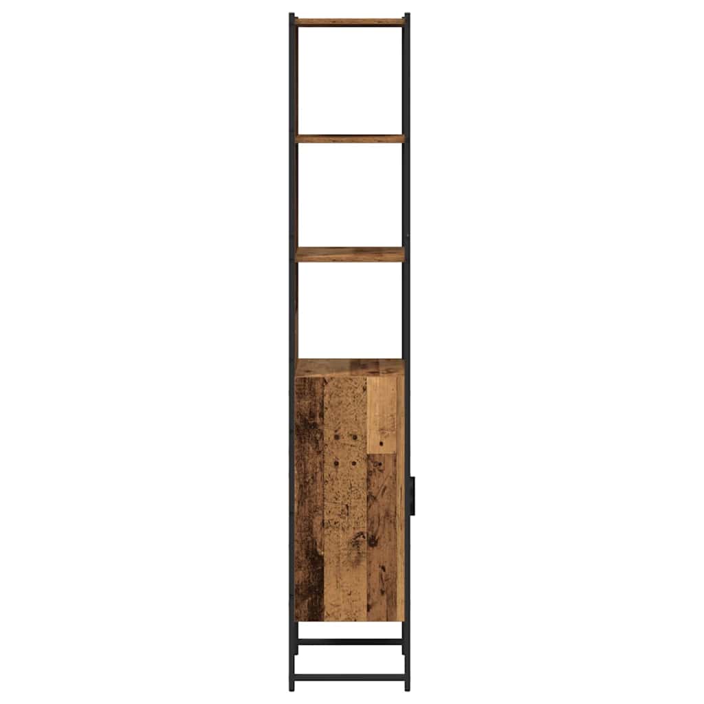 Badekabinet Gammelt Tre 33x33x185,5 cm Teknisk Tre