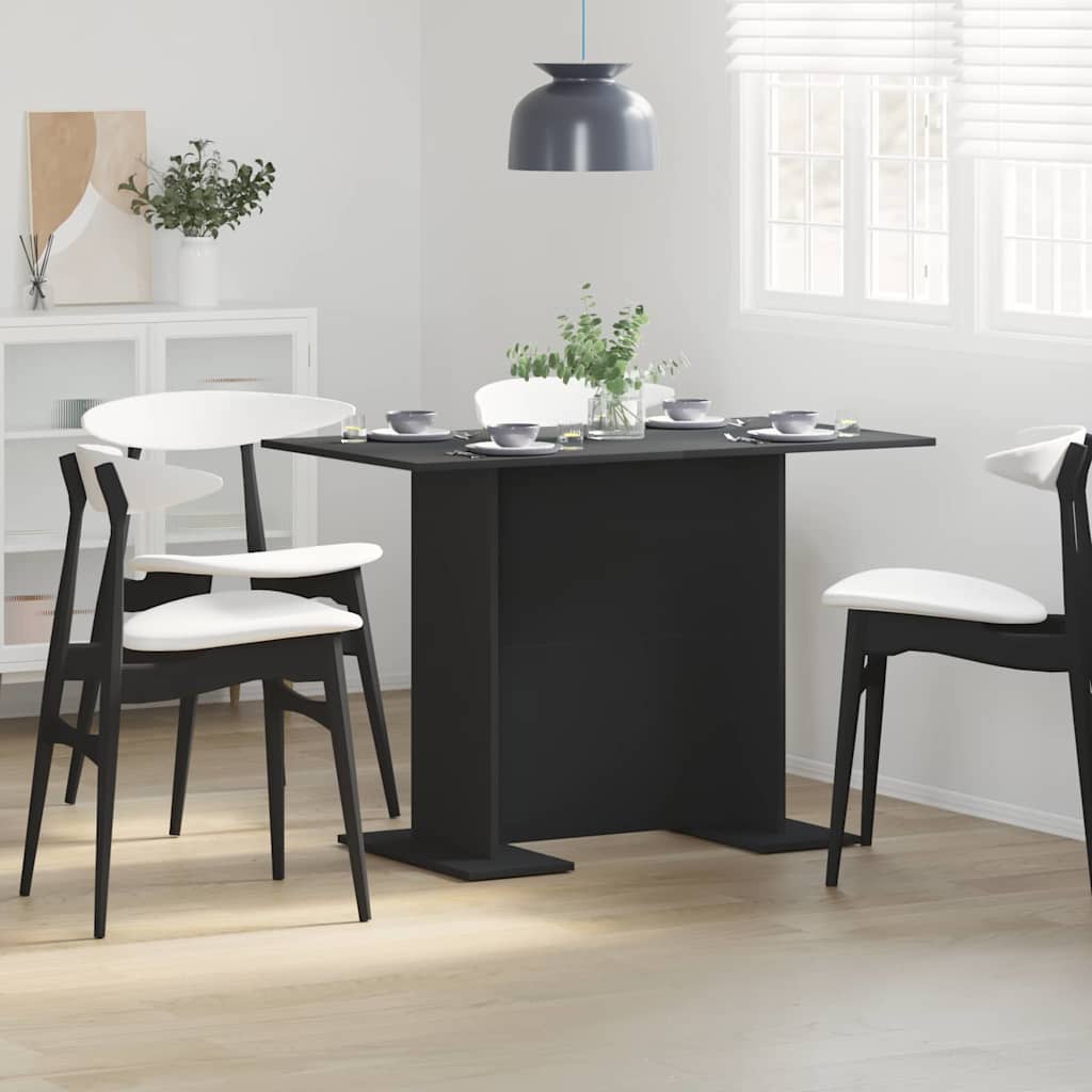 Spisebord Svart 100x60x75 cm Laget av kompositttre