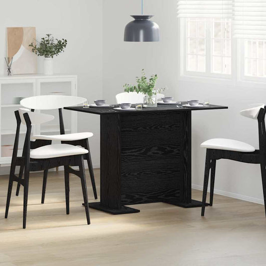 Spisebord Svart Eik 110x60x75 cm Konstruert Tre