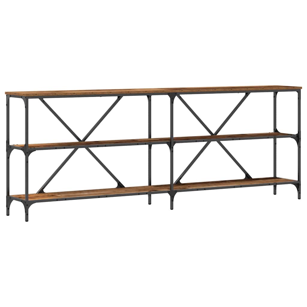 Avlastningsbord Konsollbord Gammelt Tre 200 x 30 x 75 cm