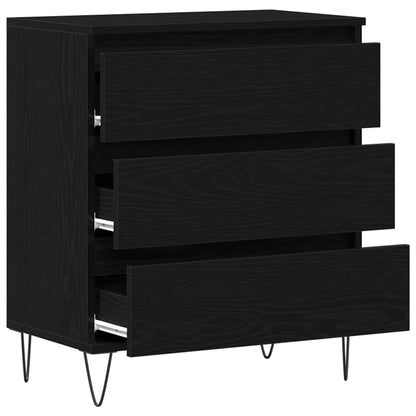 Kommode Svart Eik 60x35x70 cm